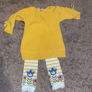 Ruffle Butts sweater dress w/tights